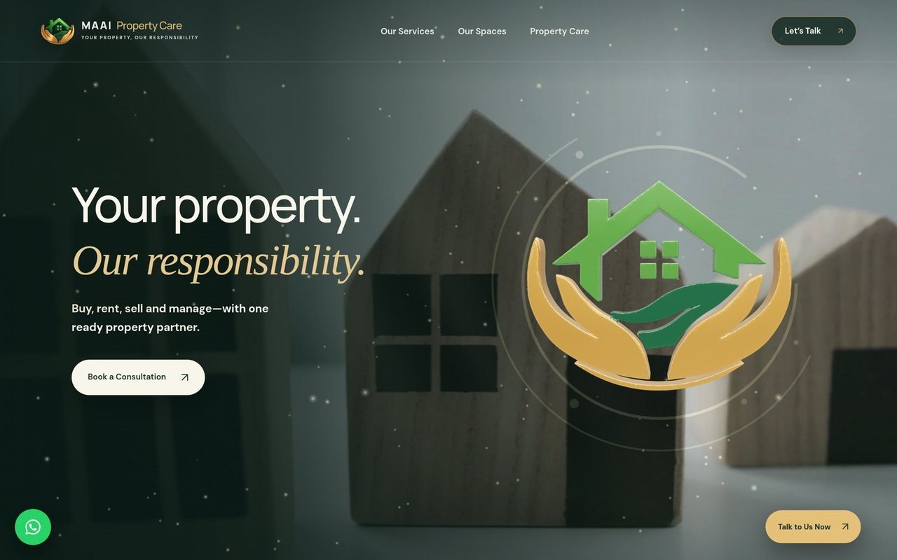 MAAI Property Care website